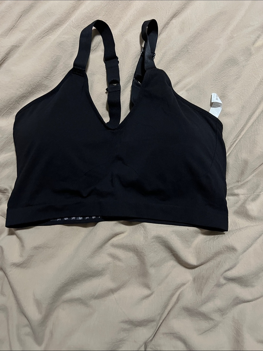 3x/4x YITTY Black V-Neck Seamless Bralette